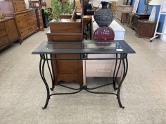 Metal\/Glass Entry Table