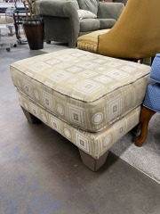 Geometric Pattern Foot Stool