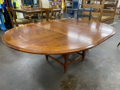 Stanley Solid Wood Dining Table With Leaf