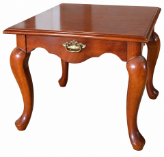 Queen Anne Marble-Top Side Table
