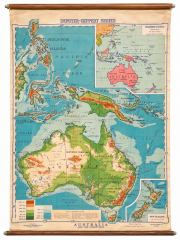 Denoyer-Geppert Australia Wall Map