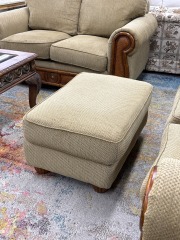 Tan Tropical Ottoman