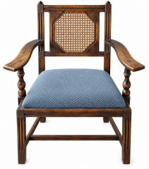Vintage Cane-Back Armchair