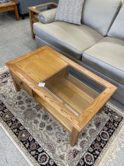 Wood & Glass Coffee Table