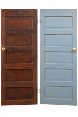 Vintage 5-Panel Wood Door
