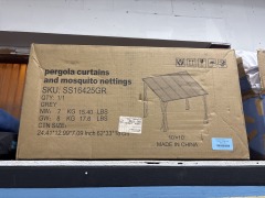 Pergola Curtains + Mosquito Netting 10x10