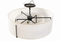 Double-Drum Pendant Light