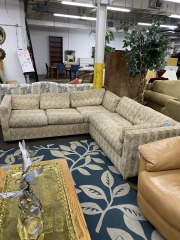 Vintage Chevron Tweed Sectional