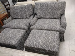 Large Arm  Chair & Ottoman