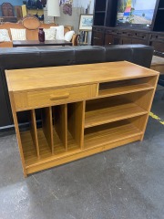 Vintage Danish Teak Media Cabinet