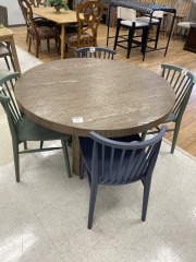 Solid Modern Round Table