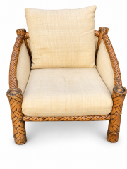 Tropical Woven-Frame Armchair