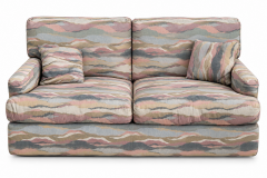 Retro Pastel Wave Loveseat