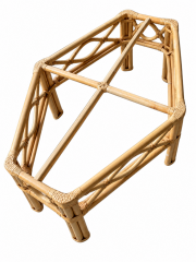 Rattan Coffee Table W\/ Glass Top
