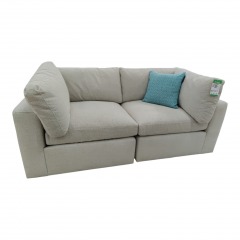 Arhaus 2pc Beige Sofa