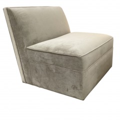 Arhaus Sage Green Velvet Armless Chair