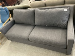 Grey Modern 2 Seat Sofa