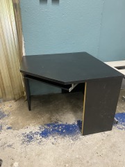 Simple Black Corner Desk