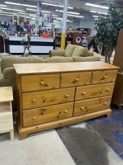 Lane Solid Wood Country Style Seven Drawer Dresser (No Delivery)