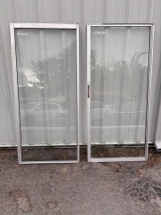 Metal Sliding Glass Door Set