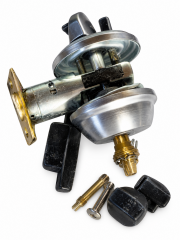 Silver Door Lever Lockset