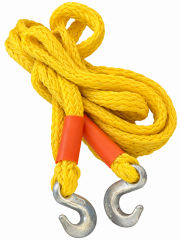 Yellow Tow Rope with Hooks