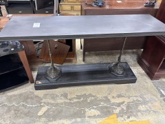 Louis XV French Brass Console Table