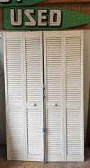 Louver Bifold Doors with Track 48\