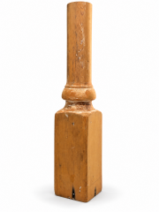 Salvaged Turned Wood Post