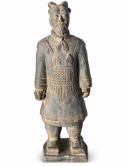 Armored Chinese Warrior Statue