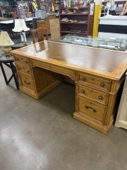 Sligh Leather Top Executive Desk