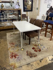 Rolling White Table