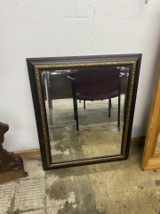 Black & Gold Framed Mirror