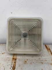 Square Art Deco Flush Mount Light Fixture