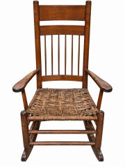 Rocking Chair with Woven Seat