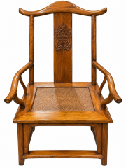 Armchair with Woven Cane Seat