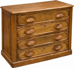 Vintage Oak 4-Drawer