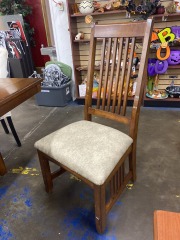 Mission Style Upholstered Dining Chair (Each)