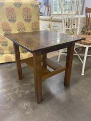 Simple Dark Wood Finish Side Table (Each)