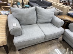 LIght Grey Tweed Love Seat