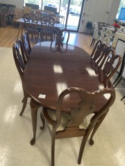 Mint Cherry Table 6 Chairs\/leaf
