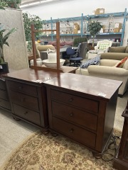 Cherry 3 Drawer Nightstand