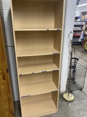 Blonde Wood Look Bookshelf