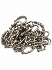 Silver Beaded Shower Curtain hooks