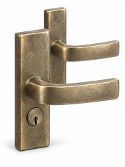 Nickel Lever Handle Set