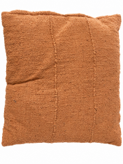 Terracotta Woven Throw Pillow