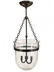 Bronze Glass Lantern Pendant