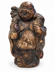 Wooden Lucky Gods Hotei