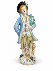 Vintage Colonial Style Glass Figurine