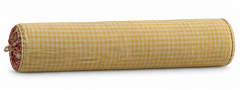 Yellow Gingham Bolster Pillow